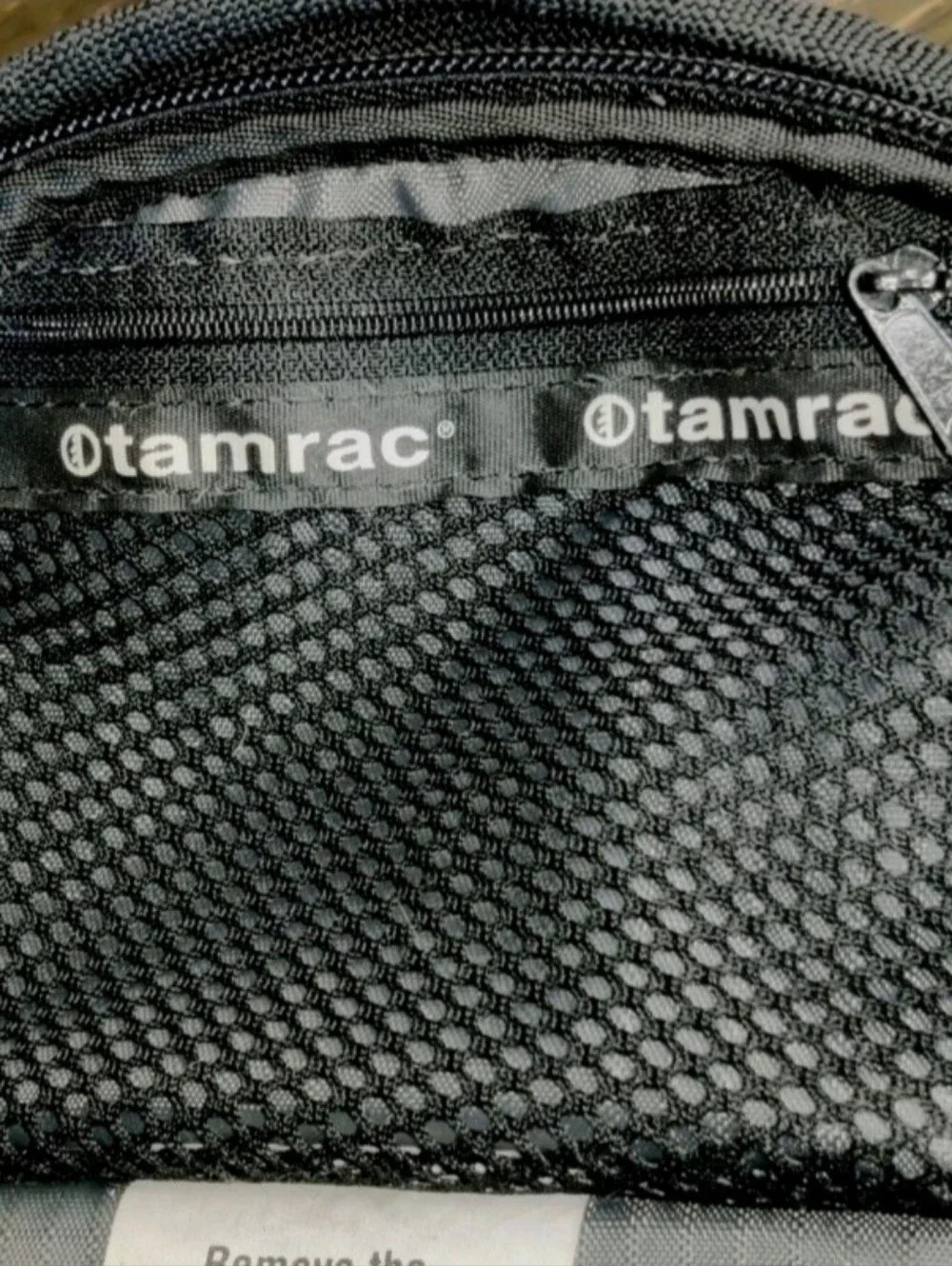 Vtg Tamrac Model 515 Black SLR DSLR w/ Attached Lens Camera Bag & Strap USA